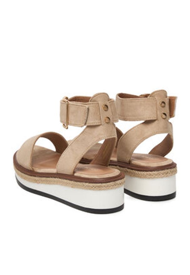 DeeZee Sandały CEO-WS091-01 Beżowy. Kolor: beżowy. Materiał: materiał