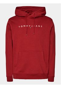 Tommy Jeans Bluza Linear Logo DM0DM17985 Czerwony Regular Fit. Kolor: czerwony. Materiał: bawełna #3