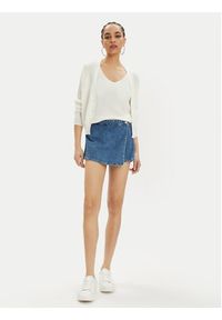 Vero Moda Kardigan New Lex Sun 10281878 Biały Regular Fit. Kolor: biały. Materiał: wiskoza #5