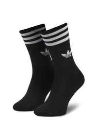 Adidas - adidas Zestaw 3 par wysokich skarpet unisex Solid Crew Sock S21490 Czarny. Kolor: czarny. Materiał: materiał #5