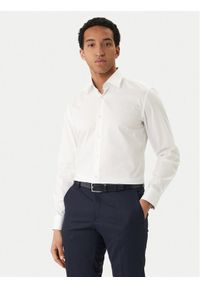 BOSS Koszula H-Hank 50560704 Biały Slim Fit. Kolor: biały. Materiał: bawełna #1