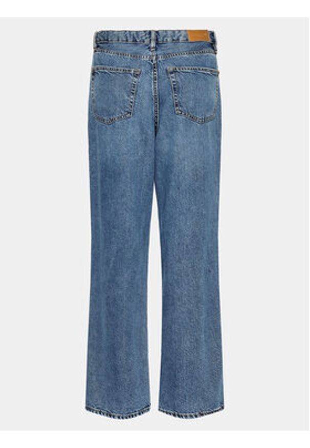 Gina Tricot Jeansy 19982 Granatowy Baggy Fit. Kolor: niebieski