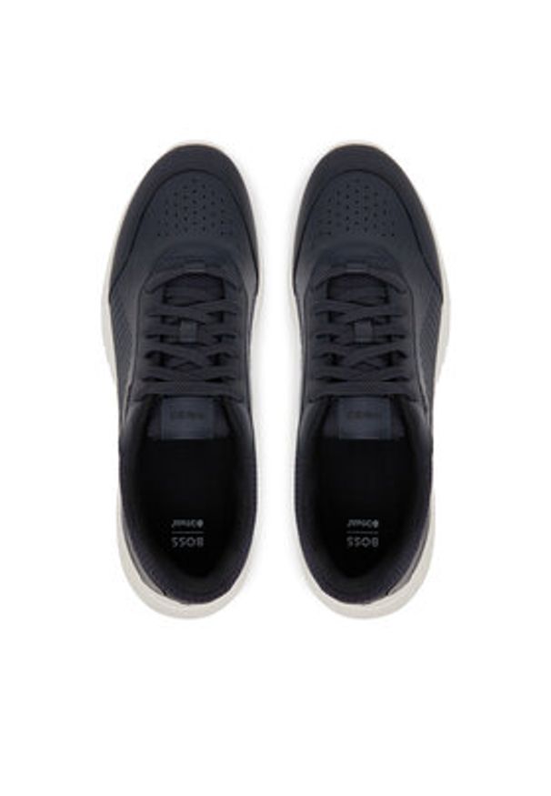 BOSS Sneakersy Titanis 50548718 Granatowy. Kolor: niebieski. Materiał: skóra