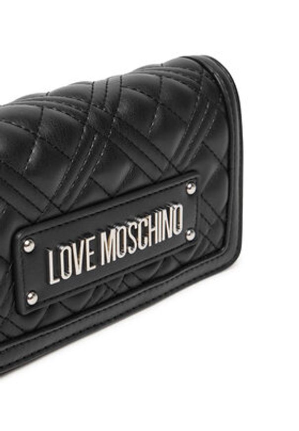 Love Moschino - LOVE MOSCHINO Torebka JC5681PP0NLA000B Czarny. Kolor: czarny. Materiał: skórzane
