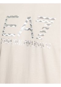 EA7 Emporio Armani T-Shirt 6RPT37 PJ3BZ 1716 Beżowy Regular Fit. Kolor: beżowy. Materiał: bawełna #5