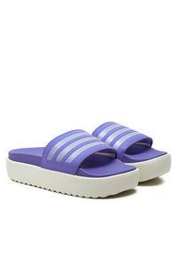 Adidas - adidas Klapki adilette Platform IF6922 Fioletowy. Kolor: fioletowy. Materiał: skóra. Obcas: na platformie #4