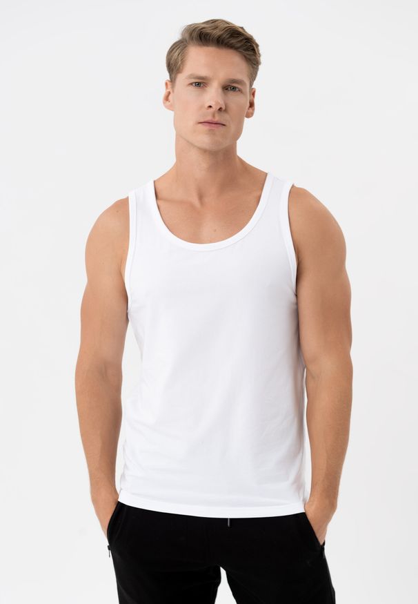 Volcano - Koszulka bez rękawów T-STRONG. Materiał: prążkowany, materiał. Długość rękawa: bez rękawów. Długość: długie. Styl: klasyczny