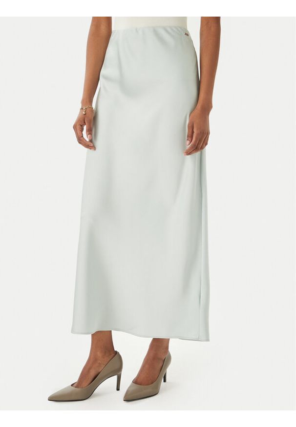 Calvin Klein Spódnica maxi LV044F621G Zielony Regular Fit. Kolor: zielony. Materiał: syntetyk