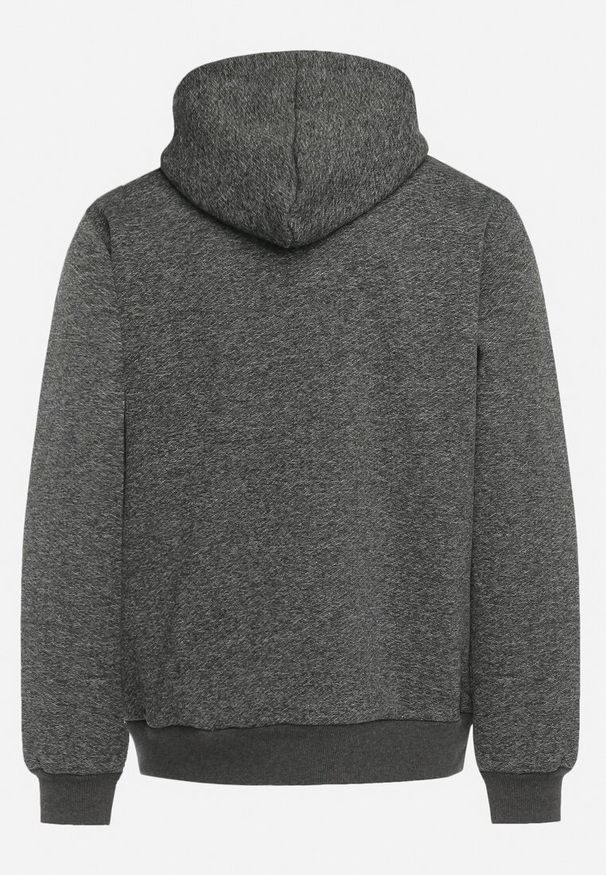 Born2be - Ciemnoszara Bluza z Kapturem i Ściągaczami Flattera. Typ kołnierza: kaptur. Kolor: szary