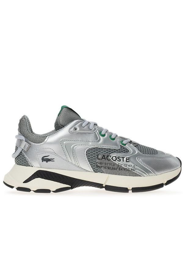 Buty Lacoste L003 Neo 124 3 SMA 747SMA0010-GS2 - szare. Zapięcie: sznurówki. Kolor: szary. Materiał: guma, syntetyk, materiał. Szerokość cholewki: normalna