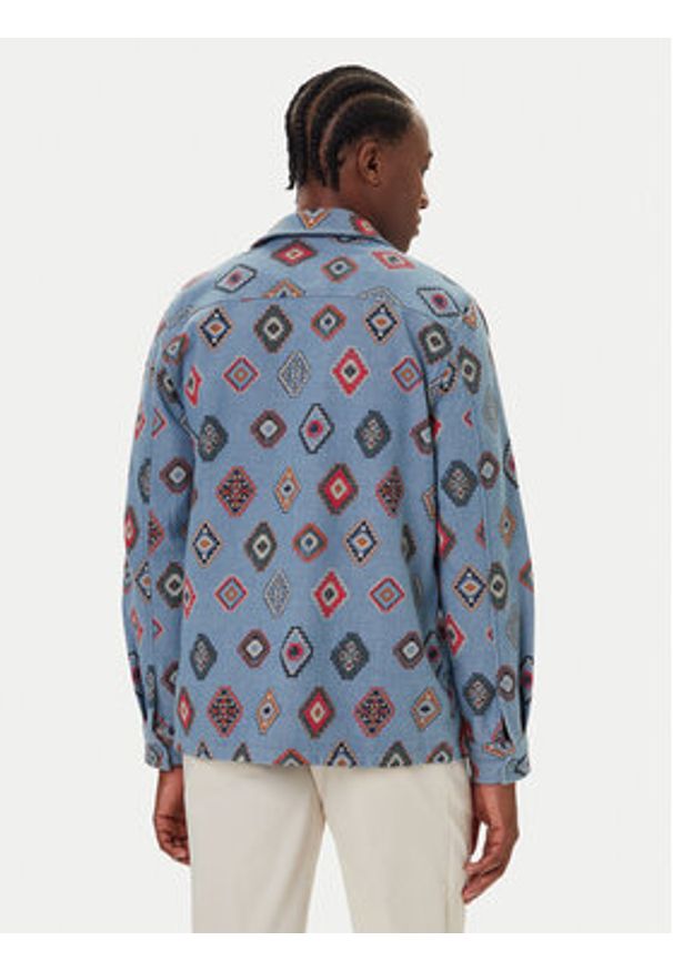 Mustang Kurtka przejściowa Dayton 1016956 Niebieski Regular Fit. Kolor: niebieski. Materiał: bawełna