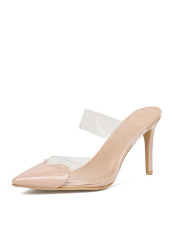 DeeZee Szpilki 2024-89 Beżowy. Kolor: beżowy. Materiał: skóra. Obcas: na szpilce