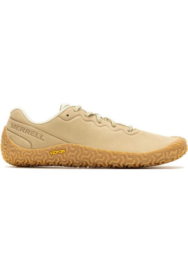 Buty Sneakersy Damskie Merrell Vapor Glove 6 LTR. Kolor: beżowy. Sport: turystyka piesza