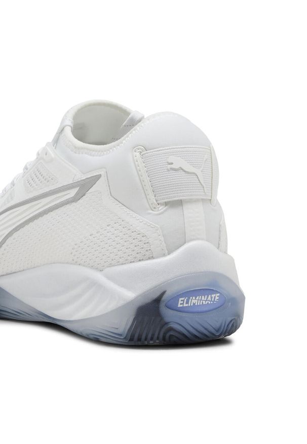 Puma - Buty do piłki ręcznej unisex Eliminate NITRO™ SQD 4 PUMA White Silver Metallic. Kolor: szary, biały, wielokolorowy. Sport: piłka ręczna