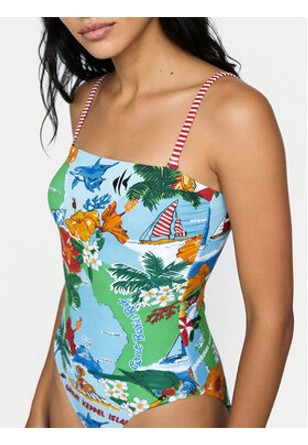 Seafolly Strój kąpielowy Viva Vacation 11134DD302 Kolorowy. Materiał: syntetyk. Wzór: kolorowy