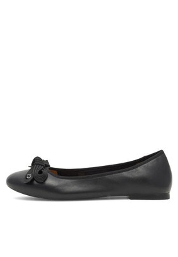 Gino Rossi Baleriny COZY-HS001-1-2 Czarny. Kolor: czarny. Materiał: skóra