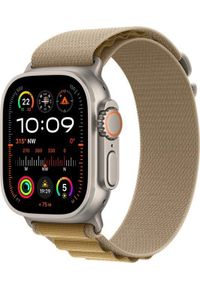 APPLE - Smartwatch Apple Watch Ultra 2 GPS + Cellular 49mm Titanium Case Alpine Loop Medium Beżowy. Rodzaj zegarka: smartwatch. Kolor: beżowy