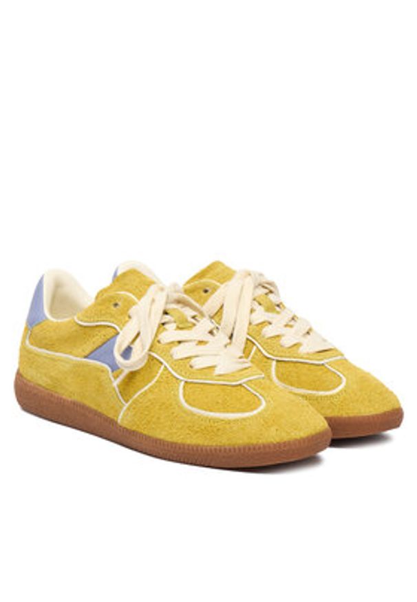 Nokwol Sneakersy August Zielony. Kolor: zielony. Materiał: zamsz, skóra