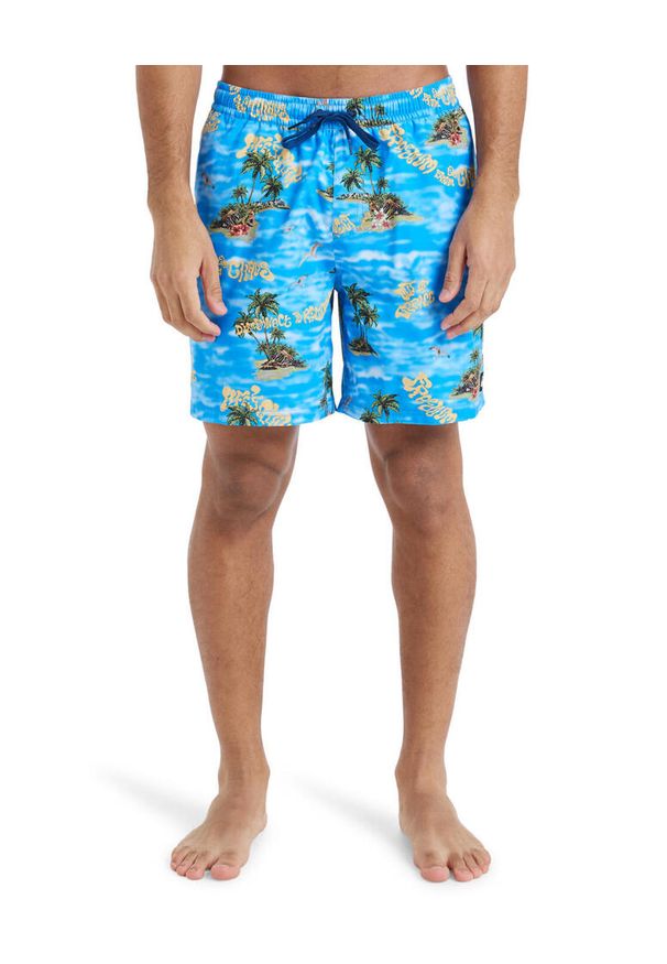 Quiksilver - Szorty kąpielowe dla Mężczyzn EVERYDAY STRAIGHT VOLLEY 17" Niebieski. Kolor: niebieski. Materiał: poliester, materiał. Styl: sportowy