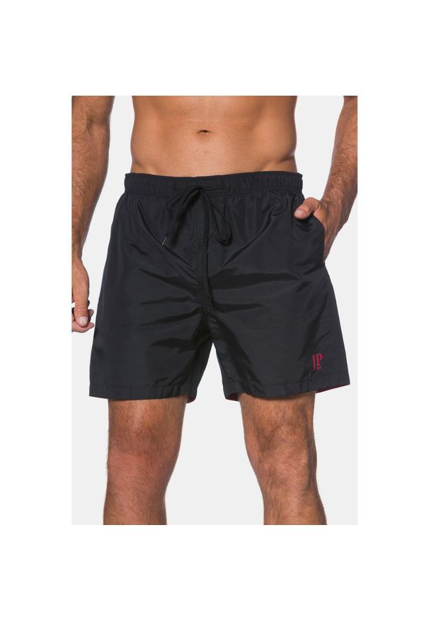 JAY-PI - Męskie Kąpielówki moda plażowa elastyczny pas do rozm. 8XL. Kolekcja: plus size. Kolor: czarny. Materiał: poliester, poliamid, materiał