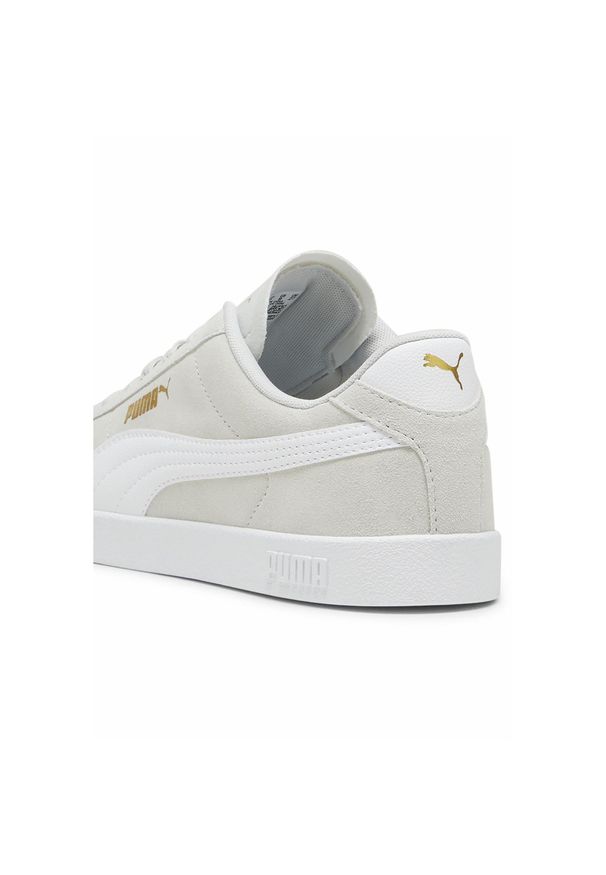Puma - Sneakersy zamszowe unisex PUMA Club II PUMA Glacial Gray White Gold. Kolor: żółty, biały, wielokolorowy, niebieski. Materiał: zamsz