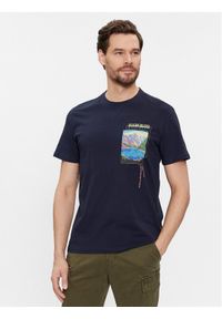 Napapijri T-Shirt S-Canada NP0A4HQM Granatowy Regular Fit. Kolor: niebieski. Materiał: bawełna #1
