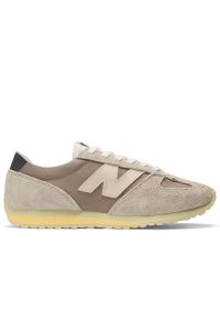 Buty unisex New Balance U471GR - beżowe. Kolor: beżowy. Materiał: guma, skóra, zamsz, materiał, syntetyk. Szerokość cholewki: normalna. Wzór: jodełka