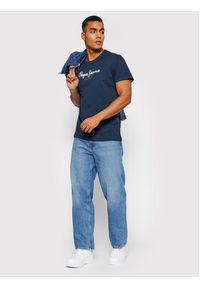 Pepe Jeans T-Shirt Eggo PM508208 Granatowy Regular Fit. Kolor: niebieski. Materiał: bawełna #2