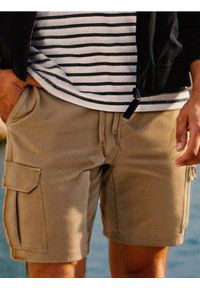 Sinsay - Szorty cargo - beżowy. Kolor: beżowy #1