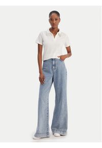 Marella Polo Onirica 2615951011 Biały Regular Fit. Typ kołnierza: polo. Kolor: biały. Materiał: bawełna #3