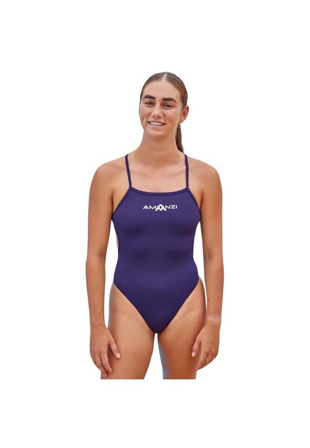 AMANZI - Strój Kąpielowy Amanzi Persia Wiązany Na Plecach - Rozmiar 38. Kolor: niebieski