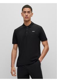 Hugo Polo Donos222 50466182 Czarny Regular Fit. Typ kołnierza: polo. Kolor: czarny. Materiał: bawełna
