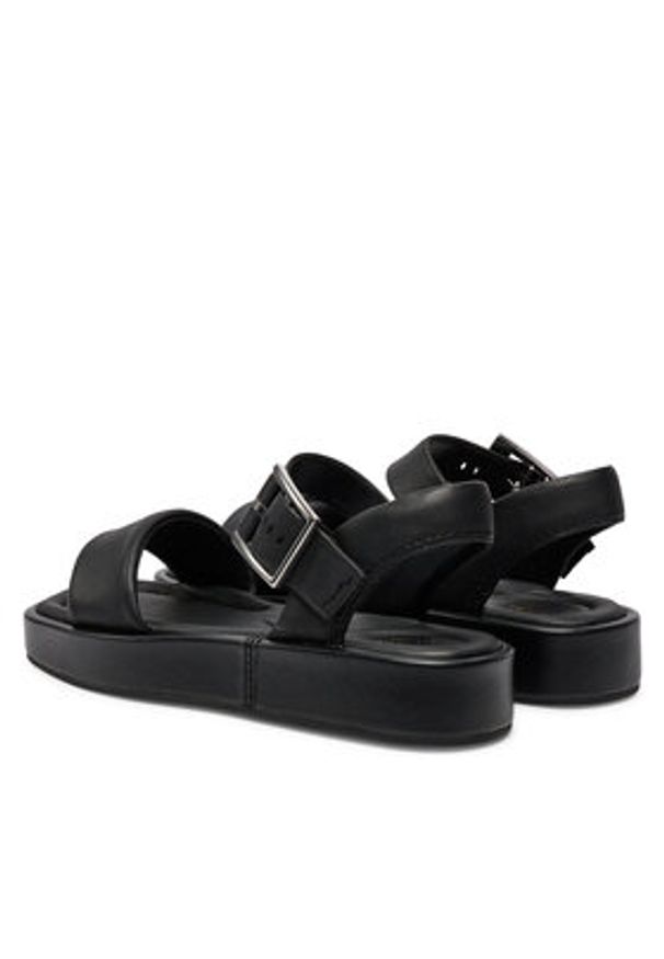 Clarks Sandały Alda Strap 26176257 Czarny. Kolor: czarny. Materiał: skóra