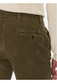 TOMMY HILFIGER - Tommy Hilfiger Spodnie materiałowe MW0MW32932 Khaki Regular Fit. Kolor: brązowy. Materiał: sztruks #3