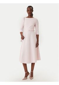 Rinascimento Sukienka koktajlowa CFC0127892003 Różowy Regular Fit. Kolor: różowy. Materiał: syntetyk. Styl: wizytowy #5