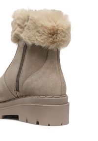 Geox Botki D Felleny D46XEG 022BH C6369 Beżowy. Kolor: beżowy. Materiał: materiał #3