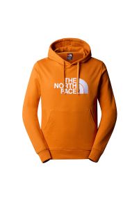 Bluza The North Face Light Drew Peak 00A0TEPCO1 - pomarańczowa. Typ kołnierza: kaptur. Kolor: pomarańczowy. Materiał: bawełna. Styl: klasyczny. Sport: wspinaczka