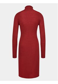 Brave Soul Sukienka dzianinowa LKD-248JEWELA Czerwony Regular Fit. Kolor: czerwony. Materiał: wiskoza #3