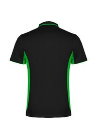 ROLY - Sportowa Koszulka Polo Z Krótkim Rękawem Dla Dorosłych Unisex Montmelo. Typ kołnierza: polo. Kolor: czarny, zielony, wielokolorowy. Długość rękawa: krótki rękaw. Długość: krótkie. Styl: sportowy