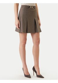 Morgan Spódnica mini 261-JEN.F Brązowy Regular Fit. Kolor: brązowy. Materiał: syntetyk #1