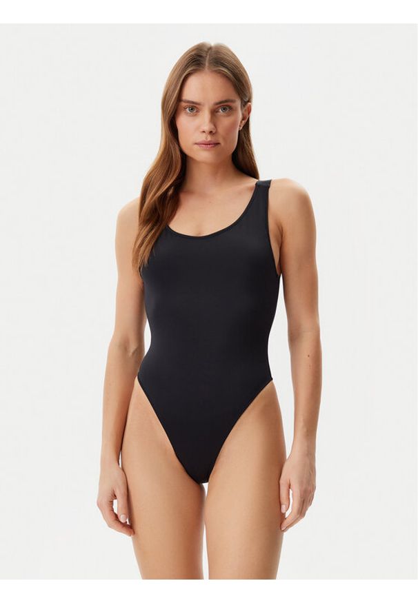 Calvin Klein Swimwear Strój kąpielowy KW0KW02859 Czarny. Kolor: czarny. Materiał: syntetyk