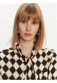 SIMONA CORSELLINI - Simona Corsellini Bluzka A24CPCA018 Kolorowy Regular Fit. Materiał: wiskoza. Wzór: kolorowy #5