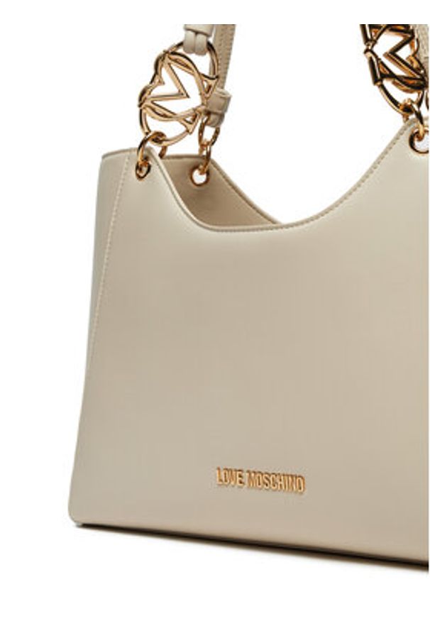 Love Moschino - LOVE MOSCHINO Torebka JC4050PP1MLF0110 Écru. Materiał: skórzane