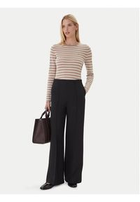 TOMMY HILFIGER - Tommy Hilfiger Sweter WW0WW40264 Beżowy Regular Fit. Kolor: beżowy. Materiał: wełna #4