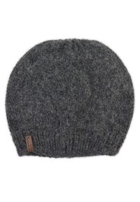 Adam Collection - Szara czapka z domieszką kaszmiru CZ10. Kolor: szary. Materiał: kaszmir #1