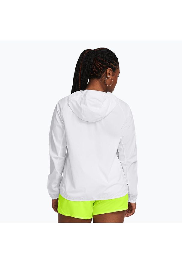 Kurtka do biegania damska Under Armour Phantom Windbreaker. Kolor: biały