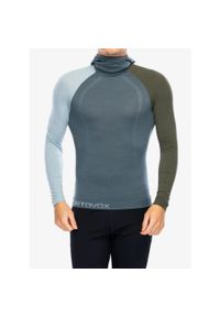 ORTOVOX - Bluza termoaktywna męska Ortovox 120 Comp Light Hoody. Kolor: zielony. Sezon: zima. Sport: narciarstwo #1