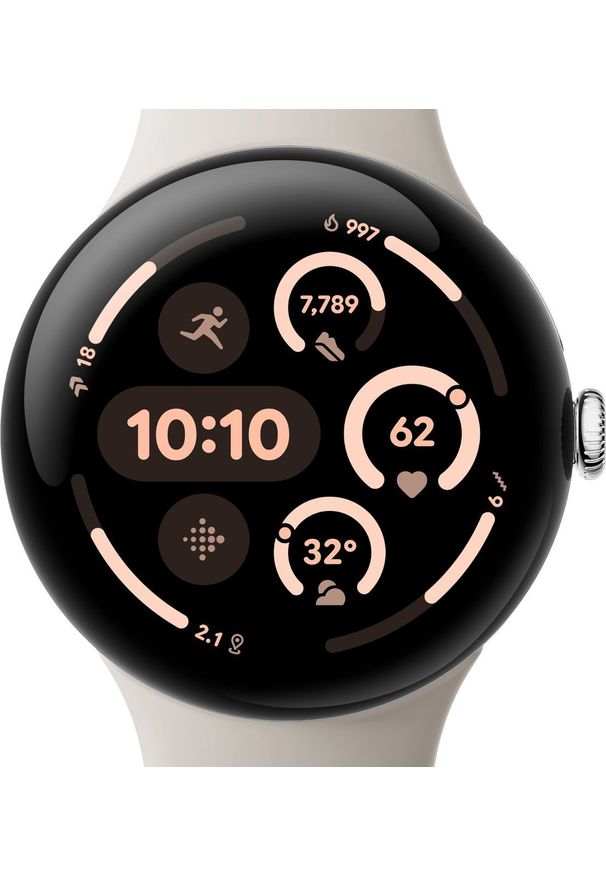 GOOGLE - Smartwatch Google Pixel Watch 3 45mm Wifi Silver/Porc LF. Rodzaj zegarka: smartwatch