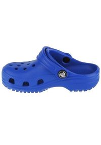 Buty do chodzenia niemowlęce Crocs Classic Clog. Kolor: niebieski. Materiał: syntetyk, materiał