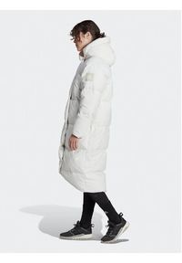 Adidas - adidas Płaszcz zimowy Big Baffle Down Coat HN9939 Biały Loose Fit. Kolor: biały. Materiał: syntetyk. Sezon: zima #3